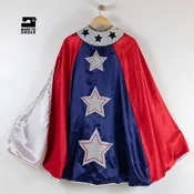 American Patriotic Star Superhero Cape