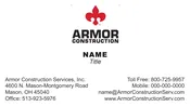 ARMOR Construction Business Card