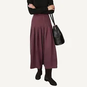 Atelier Pleated Maxi Skirt - Bitter Chocolate