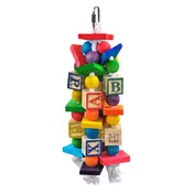 A &amp; E Cages Happy Beaks The ABC Blocks Bird Toy