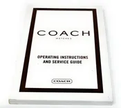 Coach Operating Instructions and Service Guide Booklet Ver. 2006