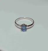 10 Karat Gold Ring with  Blue Sapphire