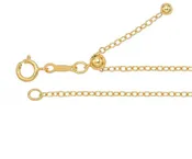 Adjustable Length Gold-Filled 1.6mm Cable Chain