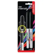 BIC Mark-It Black Permanent Marker, Fine Point, 2 Pack (31527)