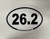 26.2 Oval Distance Sticker