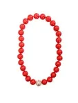 Coral Faux Pearl Necklace