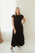 Black Collared Wide Leg Jumpsuit
