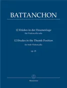 12 Etudes in the Thumb Position for Solo Violoncello op. 25