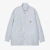 Carhartt WIP : Grimsby Shirt Jacket - Blue Fog