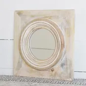 12" X 12" Wood Framed Mirror