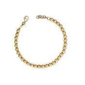 14K Yellow Gold Fancy Gold Ball Bracelet