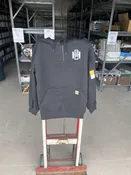 Carhartt - 1/4 Zip Heavyweight hooded Rain Defender Sweatshirt - Black