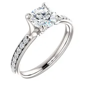 0.14 Ct Tw Diamond Accent Engagement Ring