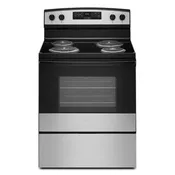 AMANA  30-inch Electric Range with Bake Assist Temps - Stainless Steel (ACR4303MMS)