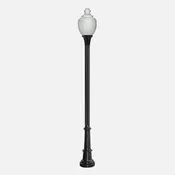 10′ 4″ Pole with 26A Acrylic Acorn Globe