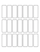 0.9831 x 2.7205 Rectangle Fluorescent RED Label Sheet (Bulk Pack 500 Sheets)