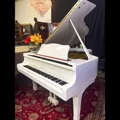 Acoustic luxury: White Yamaha G3 Grand piano