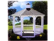 #6 Vinyl Octagon Gazebo Elegant