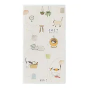 2027 B6 Slim Pocket Diary, Cat
