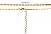A2069 Ready To Use Adjustable Singapore Chain Necklace With Clasp & Extender Chain