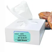10X10.75 0.45 Mil Wrap-Eze HDPE Pop-Up Food Sheets