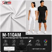 M-110AM Moisture-Management Poly-Spandex Jersey