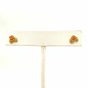 10K Gold Flower Studs 10k-Earring