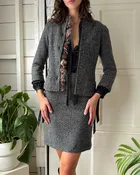 00s Cashmere Skirt Suit | S