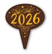 2026 New Year Pick Assortment Chocolate Cake Decoration