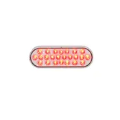24 LED OVAL (HIDDEN LIGHT) CLEAR-RED