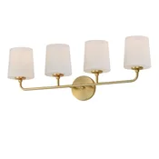Maxim Four Light Bath Vanity in Satin Brass from the Bristol collection - 12094SWSBR