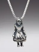 Alice - Alice  in Wonderland Charm - Sterling Silver