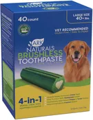 Ark Naturals Brushless Toothpaste 4-in-1 Value Pack Dental Chew for Large Dogs, 40-count