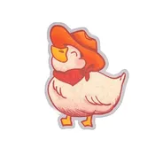 20CentGhosts Western Ducky Sticker