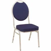 Banquet Chair Blue Silver (Aluminum)