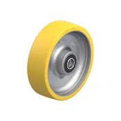 10 Inch Blickle Extrathane Polyurethane Wheel with Cast Iron Core and Tapered Roller Bearing