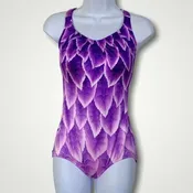 De Weese Purple Bathing Suit Small