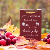 4.3oz Goat Milk Soap Cranberry Bog