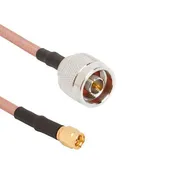 10 inches (254 mm) RG-316 Type Cable Assembly with N-Male and SMA Male Connectors | PT316-010i-SNM-SSM