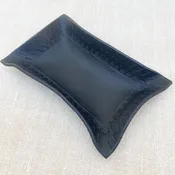 Black Border Stampl Medium Hand Shaped Tray — Made Solid