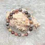 Petrified Wood Bead Bracelets