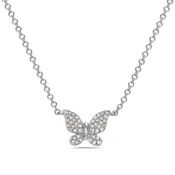 Diamond Butterfly Pendant — Santisi & Bove