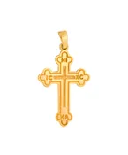 Byzantine cross necklace-14K solid gold