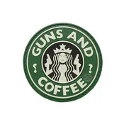 5ive Star Patches: Morale Patch - Guns And Coffee