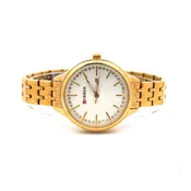 Glismera Gold Iced Out Stainless Steel Watch