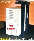 DK-CPUk CPU Tower holder -  Slidable under-desk