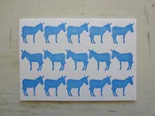 donkey blue folded note