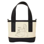 Alice in Wonderland Embroidered Floral Tote