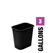 CRUSADER Office Deskside Wastebasket - 3 Gal.
