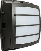 12" LED 17W Bulkhead Grid Face Square Wall Light 2,134 Lumens